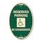 Signmission Reserved Parking - With Handicap Symbol Be , 12 In X 18 In Architectural, Heavy Gauge Aluminum A-OV-G-1218-22995 - alternate 1