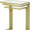 Homeroots 24" Chrome Glass Rectangular End Table 493256 - alternate 2