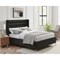 Homeroots Black Velvet Upholstered King Bed Frame 544803 - alternate 4