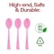 Smarty Had A Party Pink Disposable Plastic Party Spoons, 600PK 410S-P-CASE - alternate 2