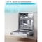 Black&Decker 24 inch Built-in Dishwasher with 5 Wash Program -Stainless Looks BDW100MS - alternate 3