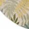 Homeroots 8' Green Yellow And Blue Round Palm Leaf Indoor Outdoor Area Rug 548060 - alternate 3