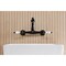 Kingston Brass Double-Handle Wall Mount Bathroom Faucet, Matte Black KS7250PL - alternate 2
