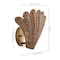 Jonathan Y Elodie 11.5" Vintage Coastal 1-Light Rattan Scallop Shell LED Wall Sconce, Brown/Gold Painting, 2PK JYL5709A-SET2 - alternate 4