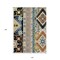 Homeroots 10' X 14' Black Ivory And Copper Aztec Washable Indoor Outdoor Area Rug 598459 - alternate 2