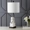 Jonathan Y Guardian Lion 27.5" Ceramic Classic Modern LED Table Lamp, White JYL4038A - alternate 2