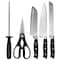 Our Table 18 Piece Stainless Steel Forged Triple Riveted Cutlery Block Set in Black 131634.18 - alternate 2
