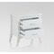 Homeroots 25" White Wood Two Drawer Nightstand 286121 - alternate 3