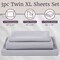 Lavish Home Brushed Microfiber Twin XL Sheet Set-3 Piece Bed Linens-Fitted & Flat Sheets, Pillowcase, Gray 66-MF75S-TXL-SIL - alternate 4