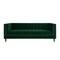 Homeroots 85" Hunter Green Velvet Wood Sofa 543932 - alternate 2