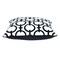 Homeroots 20" Black and White Geometric Cotton Throw Pillow 529274 - alternate 2