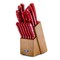 Oster Evansville 14 Piece Stainless Steel Cutlery Set with Red Handles 81011.14 - alternate 3