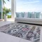 Homeroots 3' X 5' Gray Charcoal And Silver Southwestern Washable Indoor Outdoor Area Rug 588678 - alternate 2