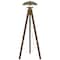 Homeroots 55" Brass Tripod Floor Lamp With Antiqued Brass Dome Shade 526335 - alternate 3
