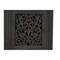 Homeroots 68" Black Carved Floral Scroll Solid Wood Computer Desk With Three Drawers 569608 - alternate 3