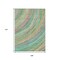 Homeroots 9' X 12' Teal Blue Pink And Peach Abstract Washable Indoor Outdoor Area Rug 631255 - alternate 4