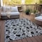 Homeroots 10' X 14' Black And Gray Abstract Washable Indoor Outdoor Area Rug 614130 - alternate 2