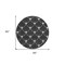 Homeroots 8' Black Gray And Ivory Round Geometric Washable Indoor Outdoor Area Rug 594685 - alternate 3