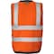 Ironwear Hi-Vis Safety Vest M Class 2 , Snap Button 8 Pockets, ID Window 1279-OS-RD-CID-MD - alternate 2