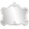 Homeroots 28" White Baroque Framed Accent Mirror 383716 - alternate 2