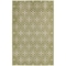 Homeroots 4' X 6' Green And Ivory Geometric Indoor Outdoor Area Rug 572558 - alternate 3