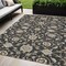 Homeroots 5' X 8' Black Brown And Ivory Moroccan Washable Indoor Outdoor Area Rug 605146 - alternate 1