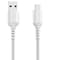 Sanoxy 2m/ 6ft USB 2.0 A Male to C Male Braided Cable 480M 3A, Sliver SANOXY-U2119-8102 - alternate 2