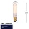 Bulbrite 25 Watt Dimmable Antique Nostalgic Thread Filament T6 CandelabraE12Incandescent Bulb, 4 PK 861372 - alternate 3