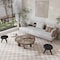 Apollo Tile Cirkel 11.46 in. x 12.4 in. Glossy Gray Porcelain Mosaic Wall and Floor Tile 9.87 sqft/case, 10PK ORB8808GRGA - alternate 4