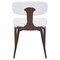 Leisuremod Dilenny Faux Leather Dining Chair - Modern Padded Side Chair with Steel Legs DC49W - alternate 2