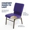 Flash Furniture Fabric Church Chair, Purple XU-CH-60096-PU-BAS-GG - alternate 2