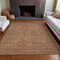 Homeroots 5' X 8' Taupe And Brown Striped Washable Indoor Outdoor Area Rug 615639 - alternate 2