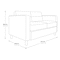 Office Star Products Pacific Love Seat, Sage PAC52-R106 - alternate 2