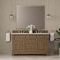 James Martin Vanities Brookfield 60" Double Vanity, Pecan, w/ 3 CM Siberian Silestone Top 547-V60D-PCN-3SFR - alternate 4