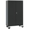 Sandusky Lee Solid Door Storage Cabinet, 46 in W, 78 in H, 24 in D, Black TA4R462472-09 - alternate 2