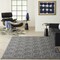 Homeroots 6' X 9' Dark Gray And Light Gray Geometric Indoor Outdoor Area Rug 550514 - alternate 2