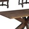 Homeroots Seven Piece Brown Solid Wood Dining Set with Six Chairs 636237 - alternate 2