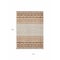 Homeroots 10' X 14' Orange Beige And Ivory Geometric Washable Indoor Outdoor Area Rug 613866 - alternate 2