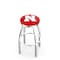 Holland Bar Stool Co 36" Chrome Nebraska Swivel Bar Stool, Accent Ring L8C2C36NebrUn - alternate 1