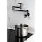 Kingston Brass Wall Mount Pot Filler Faucet, Matte Black KS8100RX - alternate 3