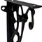 Homeroots 8" Set Of Two Black Metal Wall Mounted Shelf Brackets 634517 - alternate 3