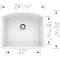 Blanco Diamond Single Bowl, White 440175 - alternate 2
