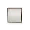 Homeroots 41" Gray Square Wood Framed Accent Mirror 282566 - alternate 2