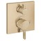 Hansgrohe Ecostat Pressure Balance Trim Square with Diverter in Brushed Bronze 15862141 - alternate 1