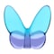 Homeroots 3" Blue and Purple Crystal Butterfly Figurine Tabletop Sculpture 554013 - alternate 1