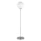 Homeroots 62" Silver Novelty Floor Lamp With White Plastic Globe Shade 523527 - alternate 1