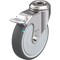 Blickle SS, Kingpin Swivel Caster, PU, 4", Brake LKRXA-PATH 101KFD-FI - alternate 1