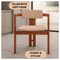 Leisuremod Velo Modern Dining Chair in Dark Natural Wood with Taupe Seat, 4PK VCA-51DTP4 - alternate 2
