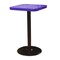 Leisure Craft 24" Square Perforated Pedestal Table, Portable, 40"H, Purple SQ24TAB40-PURPLE - alternate 1