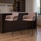 Homeroots Set of Two 30" Brown and Black Faux Shearling and Steel Bar Height Bar Chairs, 2PK 565002 - alternate 3